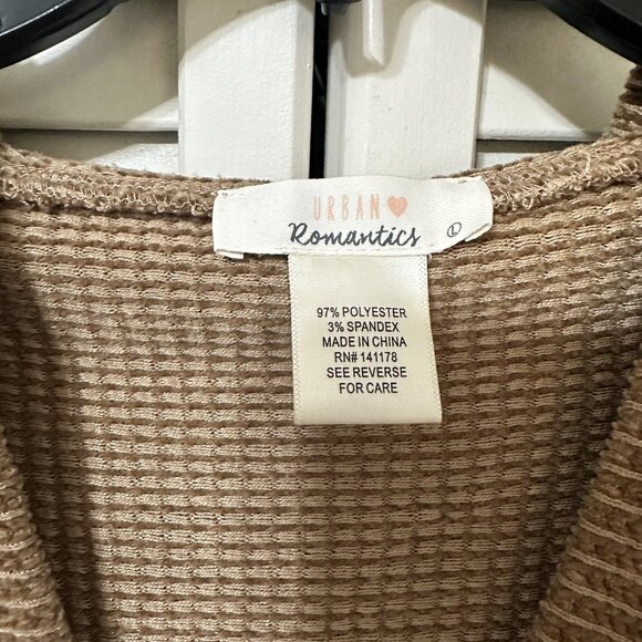 URBAN Romantics Brown Knit Hoodie - Picture 3 of 6